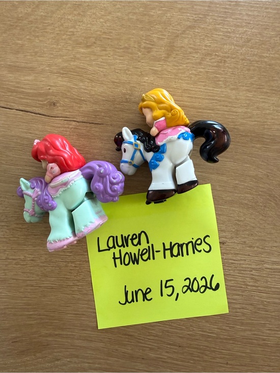 Other - FP Little People Princess Klip Klop Horses - Aurora and RARE Blue Ariel
